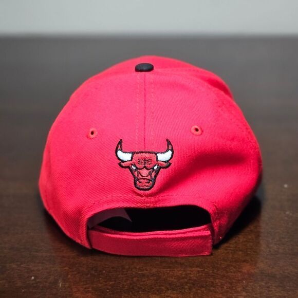 Chicago Bulls New Era Dad Hat Cap Red Black 9Forty NBA Jordan Pippen Rodman New - Picture 11 of 12